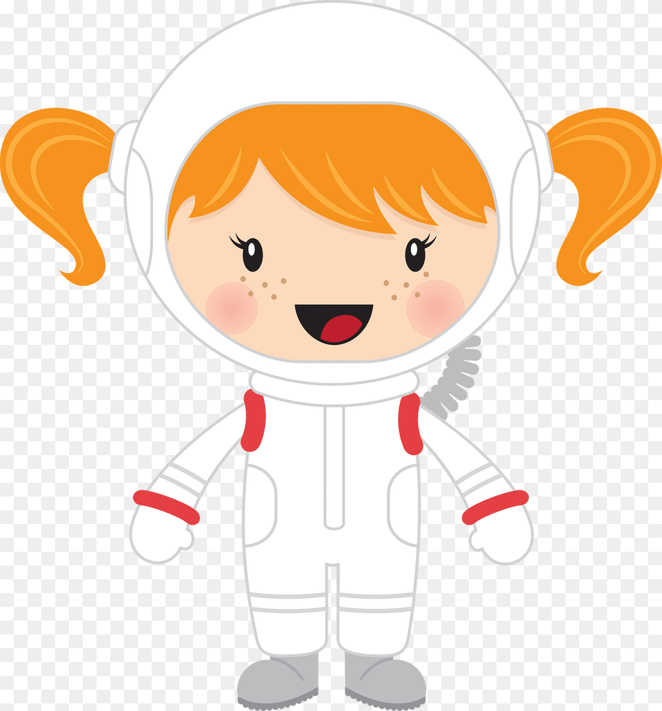 Little Girl Astronaut Clipart, Baby, Person, Toy, Face Free Transparent Png