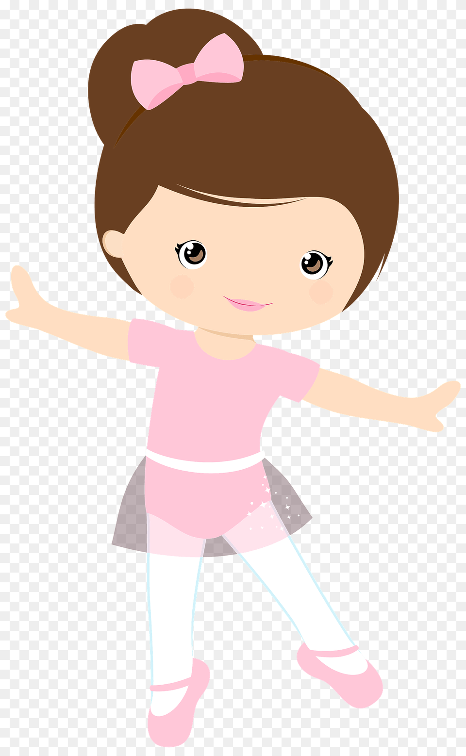 Little Girl Ballerina Clipart, Baby, Person, Doll, Toy Free Transparent Png