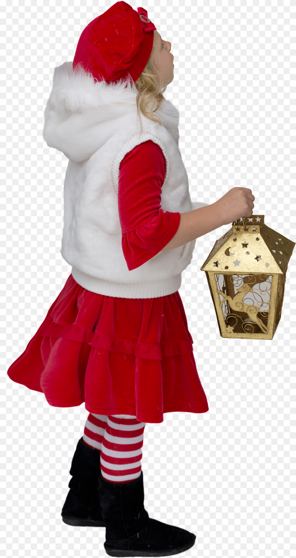 Little Girl Christmas Free Png Download