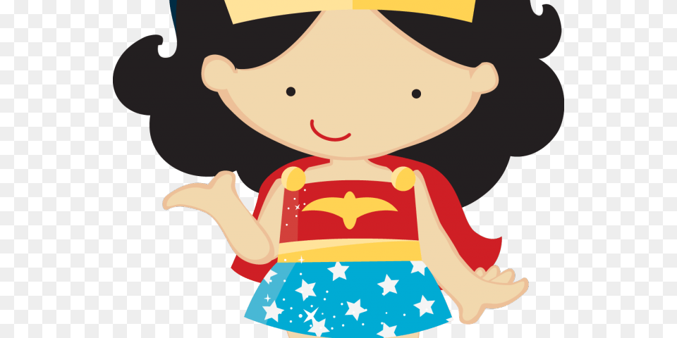 Little Girl Clipart Wonder Woman, Toy, Baby, Person, Doll Png