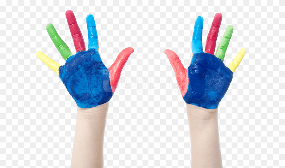 Little Girl Hands Paint Images Transparent Hands Paint, Body Part, Clothing, Finger, Glove Png Image