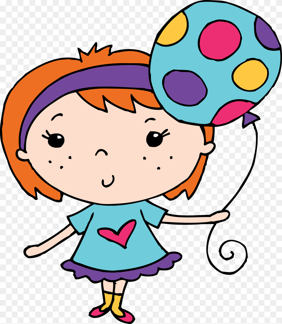 Little Girl Holding A Balloon, Baby, Person, Face, Head Free Transparent Png