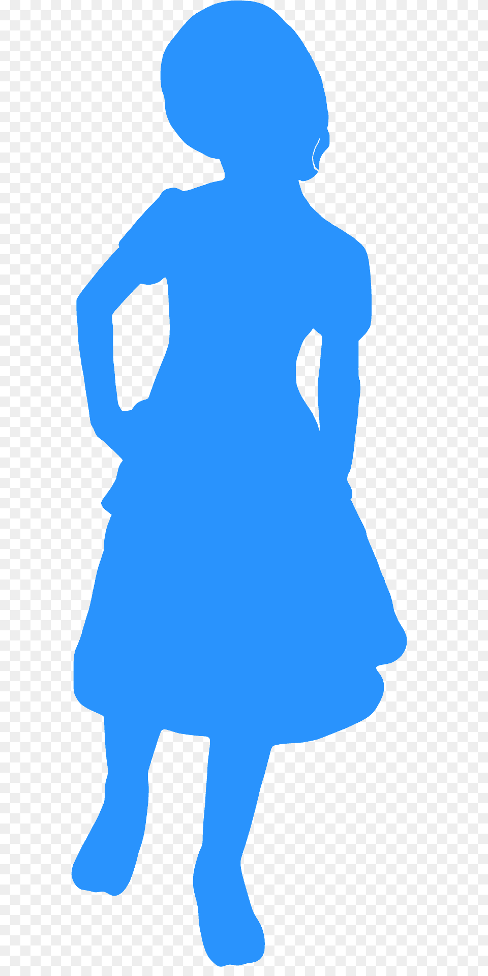 Little Girl In Dress Silhouette, Baby, Person, Clothing Png