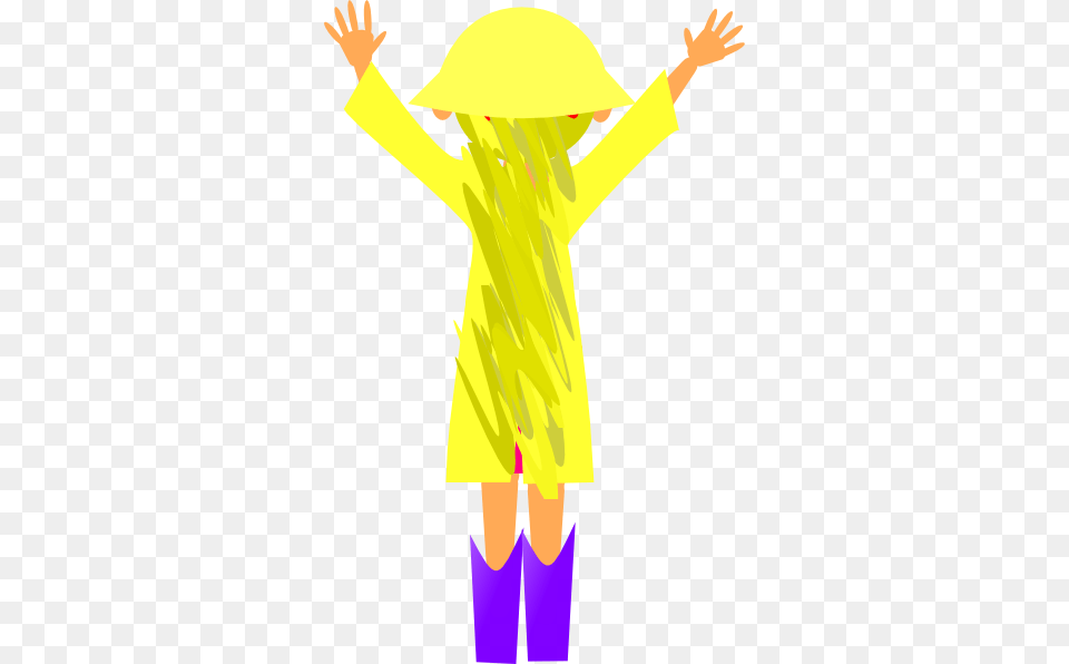 Little Girl In The Rain Clip Art, Clothing, Coat, Raincoat, Adult Png Image