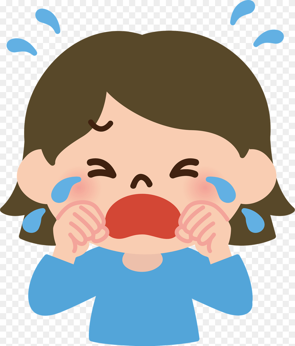 Little Girl Is Crying Clipart, Baby, Person, Body Part, Finger Png