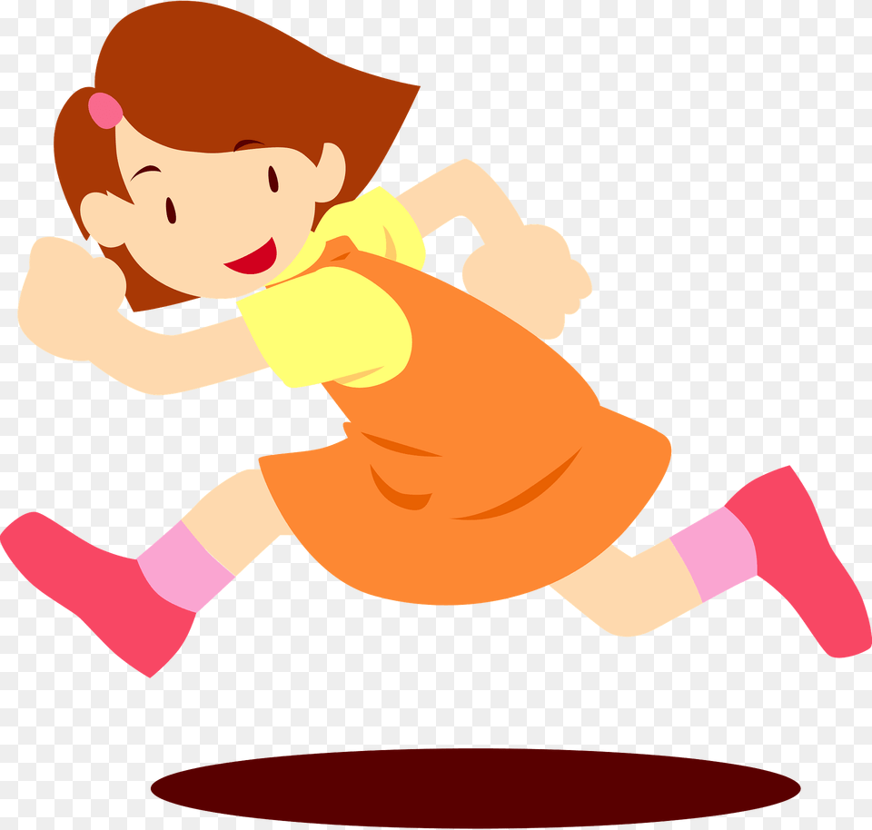 Little Girl Is Running Clipart, Baby, Person, Photography, Face Free Png