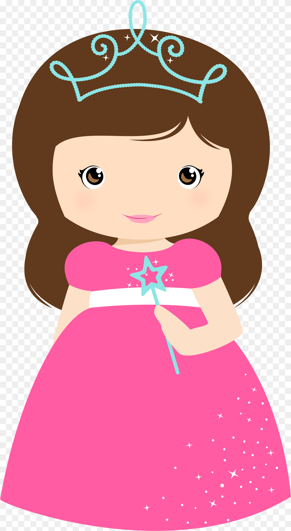 Little Girl Princess Clipart, Accessories, Doll, Toy, Face Free Png