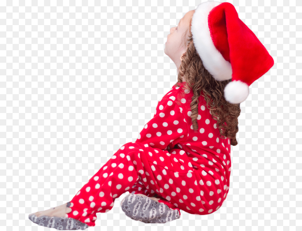 Little Girl Santa Hat Christmas Navidad, Child, Female, Person, Clothing Png Image