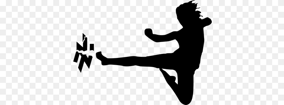 Little Girl Silhouette Clip Art Free Public Domain Soccer Silhouette Bicycle Kick, Gray Png