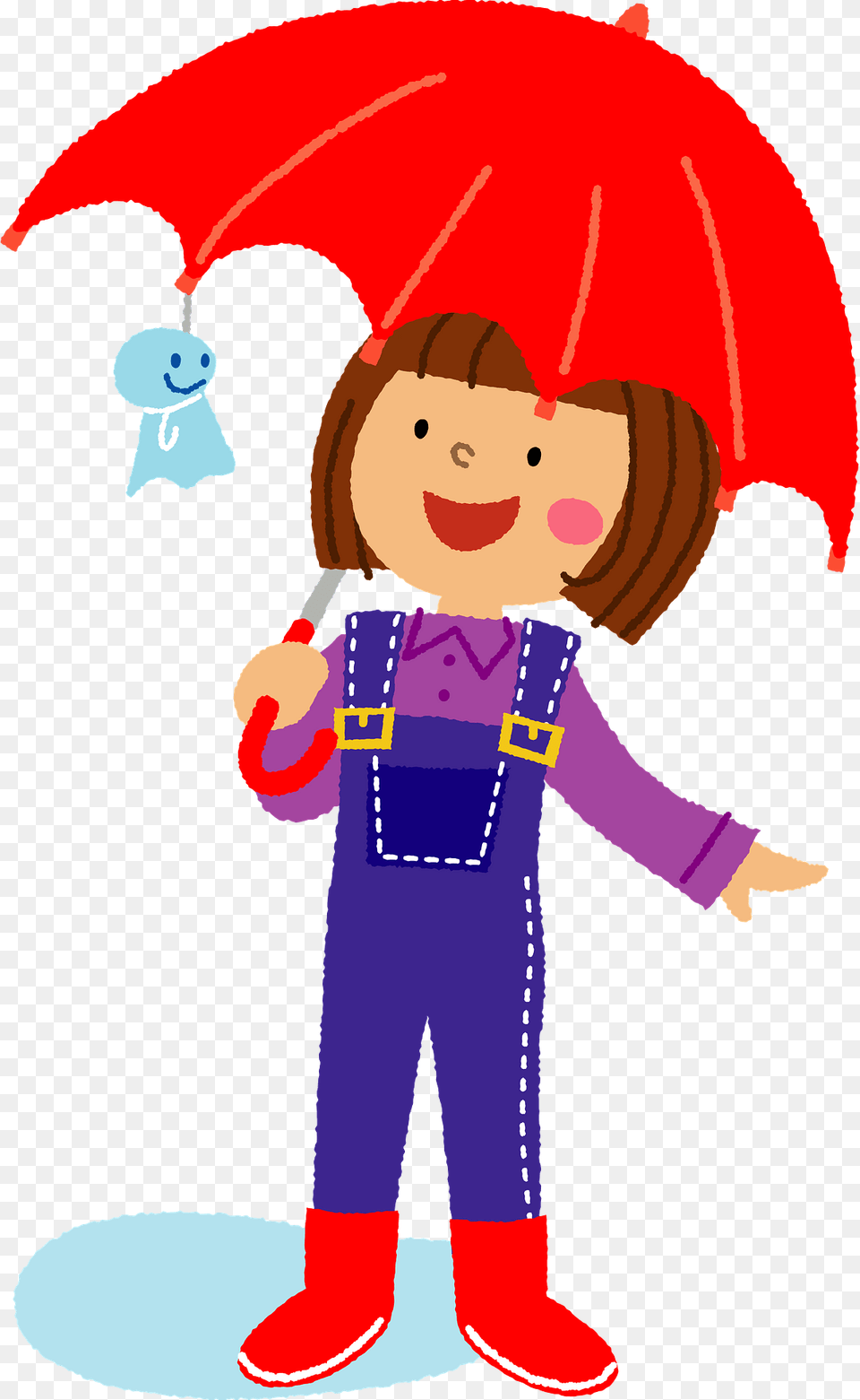 Little Girl Using An Umbrella Clipart, Baby, Person, Face, Head Free Transparent Png