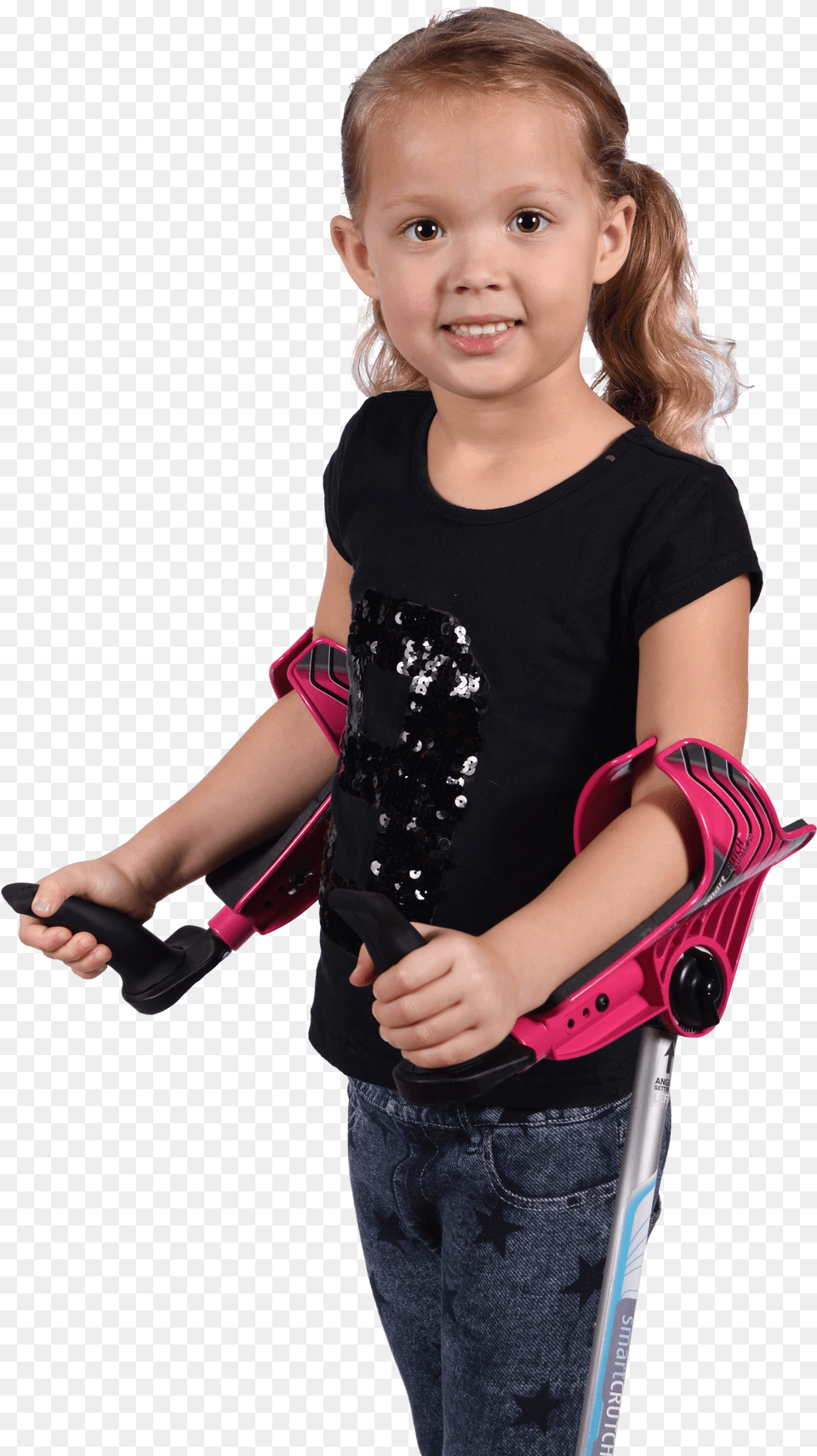 Little Girl With Smartcrutch Girl, Body Part, Portrait, Photography, Person Free Transparent Png