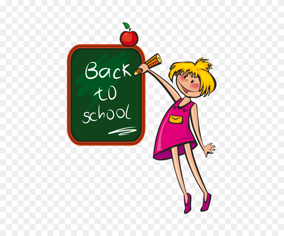 Little Girl Writing Clipart, Book, Person, Publication, Comics Free Png
