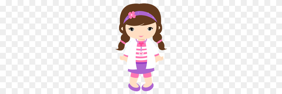 Little Girls Desguised As Doc Mcstuffins And Playing Clipart Oh, Baby, Person, Accessories, Face Png