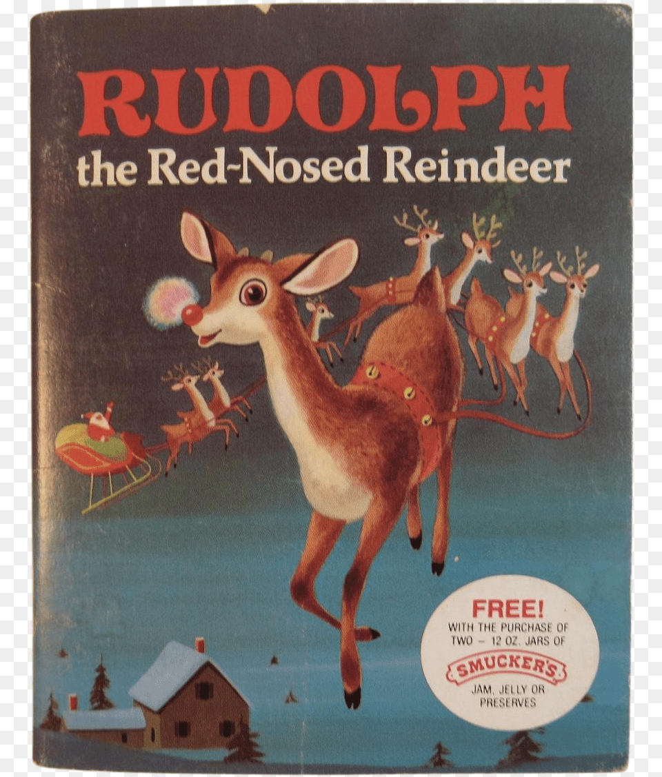 Little Golden Books Rudolph The Red Nosed Reindeer, Wildlife, Animal, Deer, Mammal Free Png