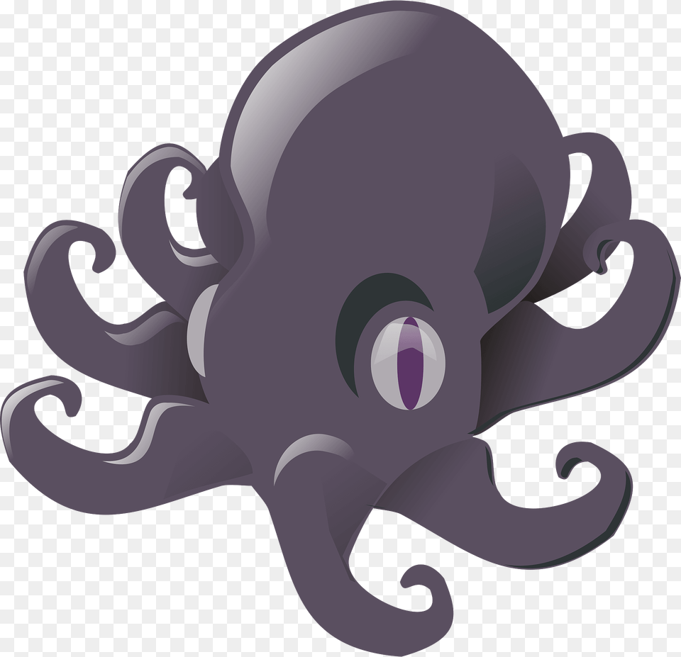 Little Gray Octopus Clipart, Animal, Sea Life, Invertebrate, Food Free Png