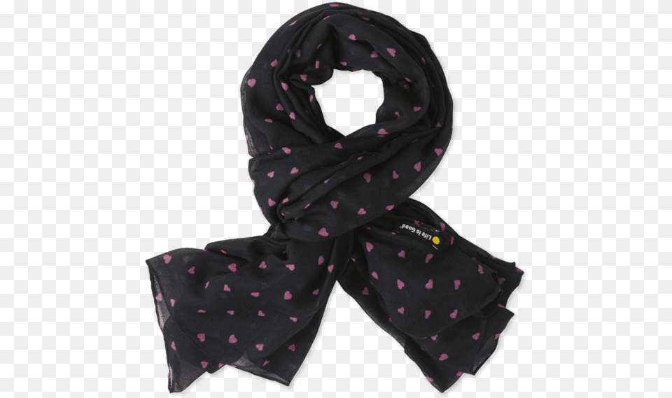 Little Hearts Market Scarf Polka Dot, Clothing, Stole, Baby, Person Png Image