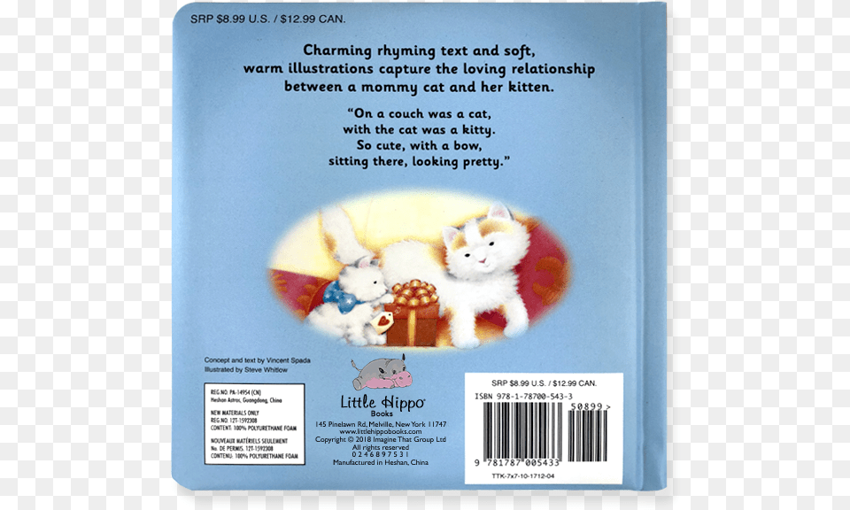 Little Hippo Books Kitty Cat Children39s Book Kitten, Advertisement, Poster, Toy, Plush Png Image