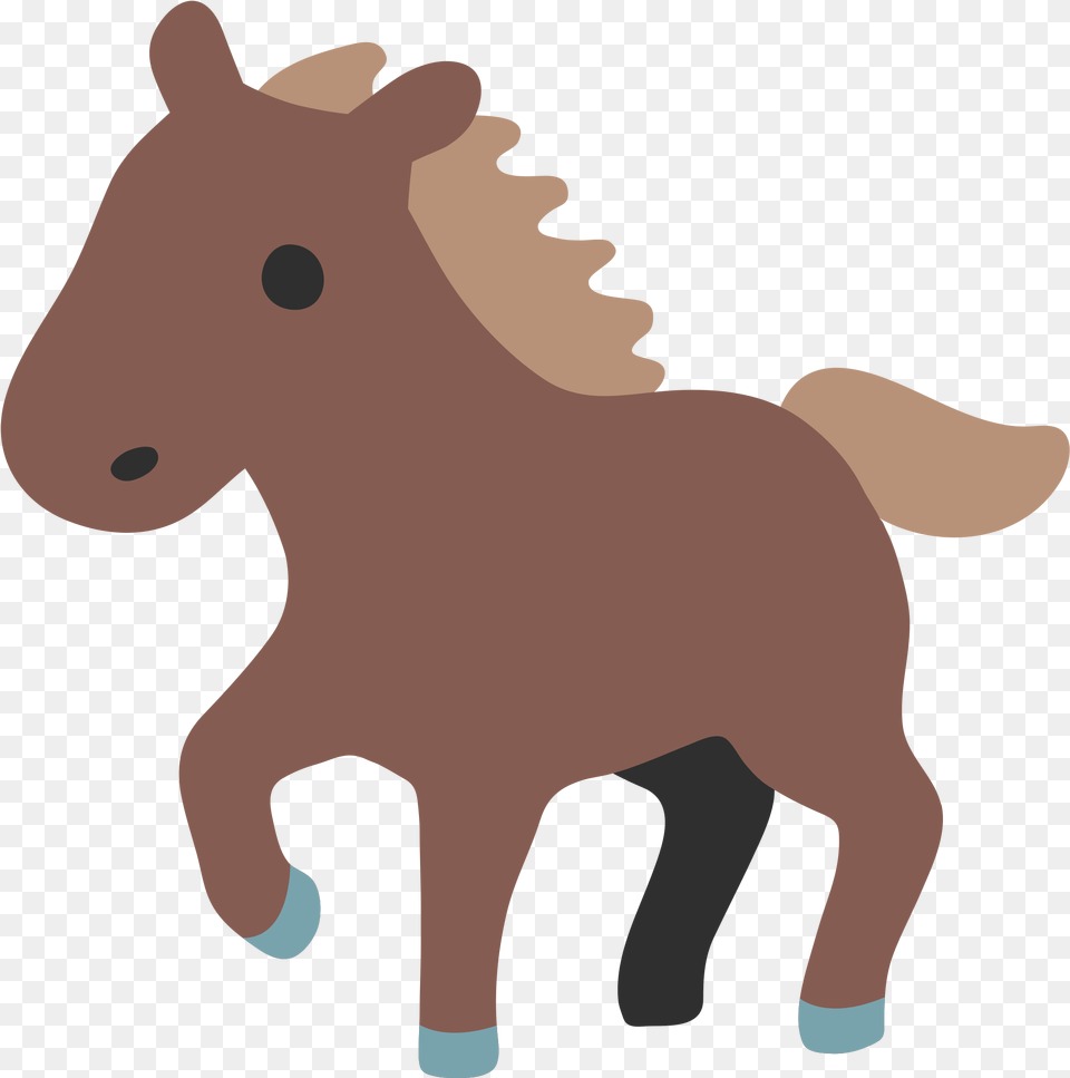 Little Horse Emoji Google Horse Emoji, Animal, Colt Horse, Mammal, Baby Png Image