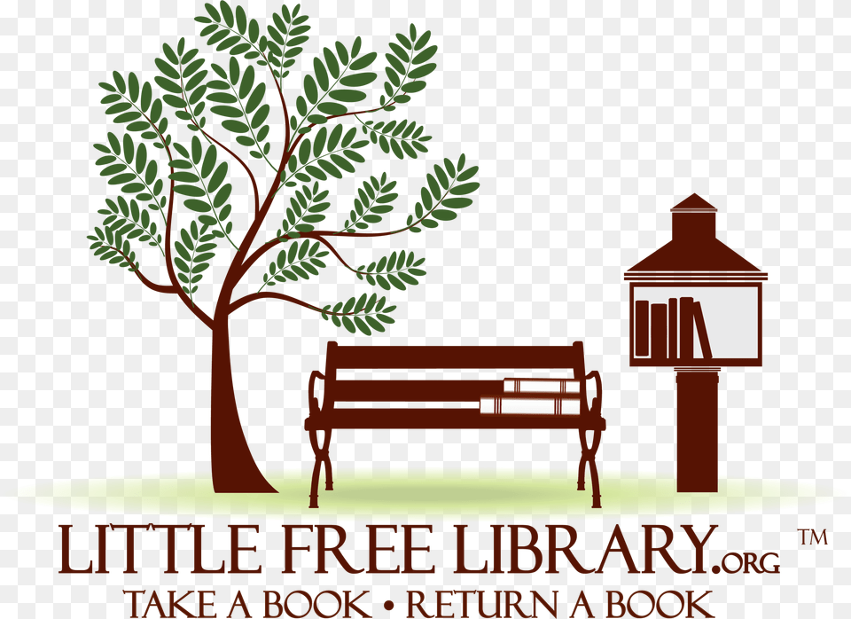 Little Library Italia, Bench, Furniture, Plant Free Png Download