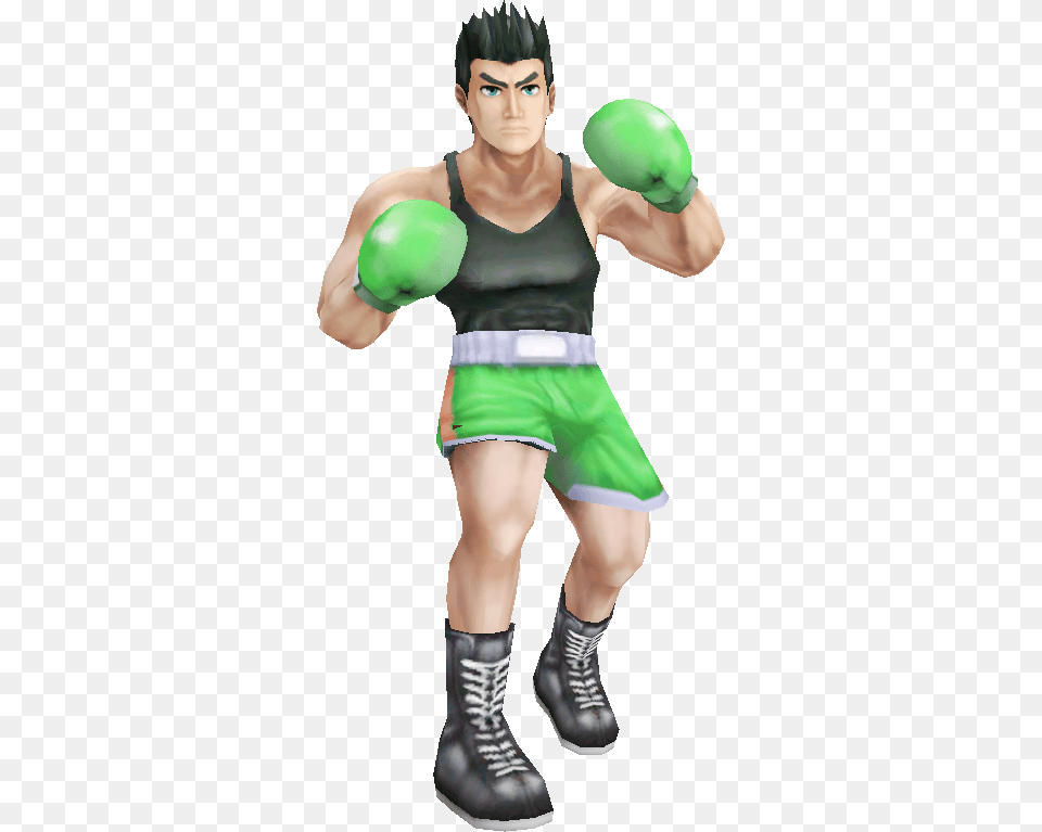 Little Mac Clipart Black And White Smash Bros Little Mac Render, Person, Clothing, Shorts, Footwear Free Png Download