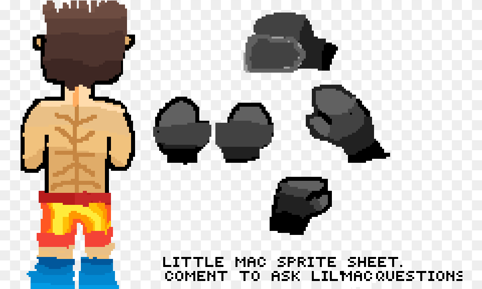 Little Mac Sprite Sheet Cartoon, Emblem, Symbol, Person Free Transparent Png