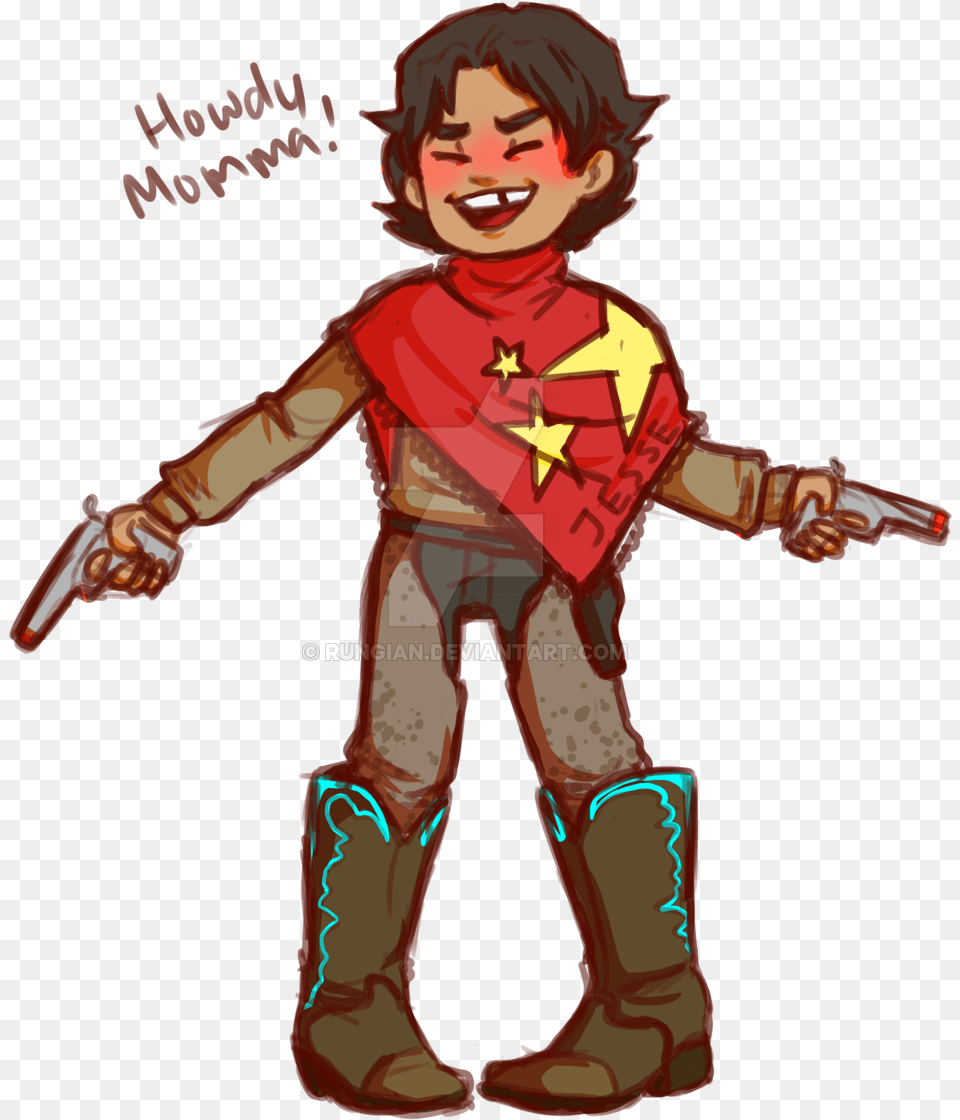 Little Mccree By Rungian Fan Art, Book, Publication, Comics, Child Png Image