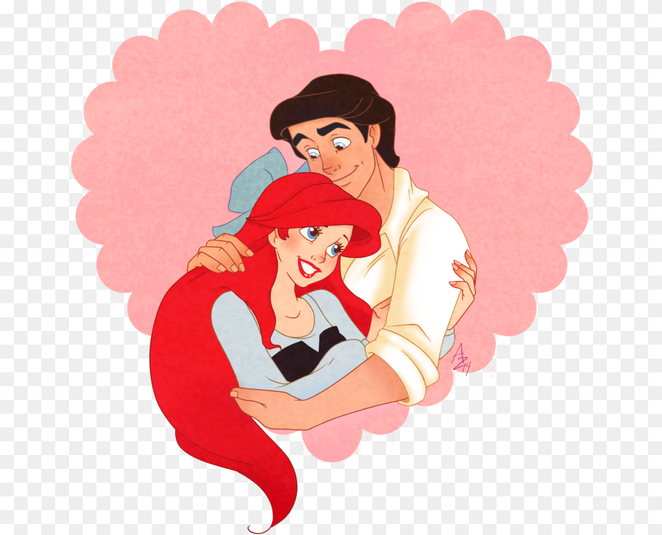 Little Mermaid And Eric, Adult, Female, Person, Woman Png Image