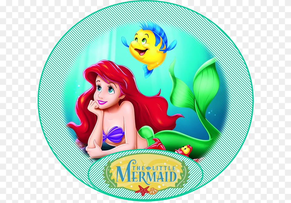 Little Mermaid Ariel And Flounder, Baby, Face, Head, Person Free Png