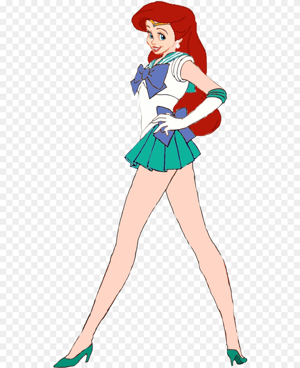 Little Mermaid Ariel With Legs, Adult, Publication, Person, Female Free Png