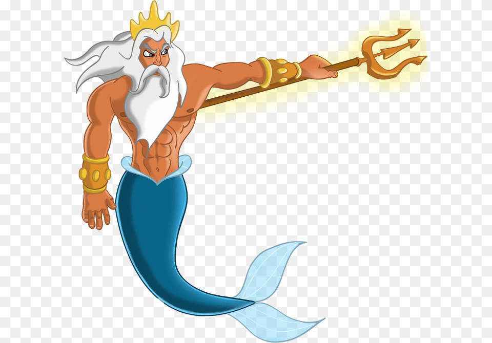 Little Mermaid Characters King Triton Little Mermaid Characters, Electronics, Hardware Png