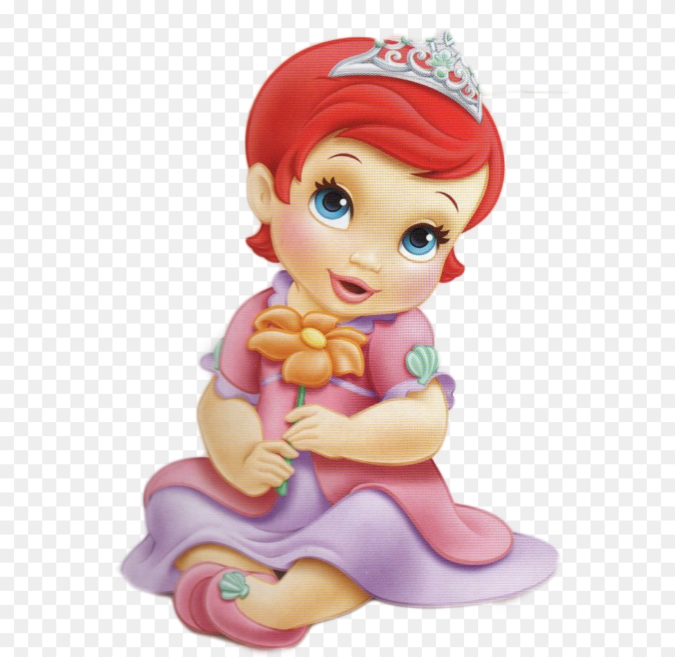 Little Mermaid Cute Baby Ariel, Toy, Person, Head, Figurine Free Png