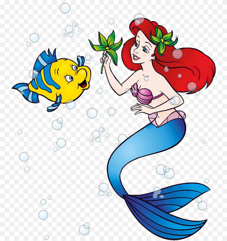 Little Mermaid Disney Flounder Clip Art Image, Graphics, Face, Head, Person Free Png Download