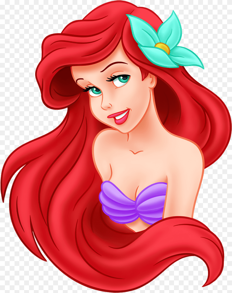 Little Mermaid Face Close Up Ariel The Little Mermaid Face, Adult, Female, Person, Woman Free Png Download