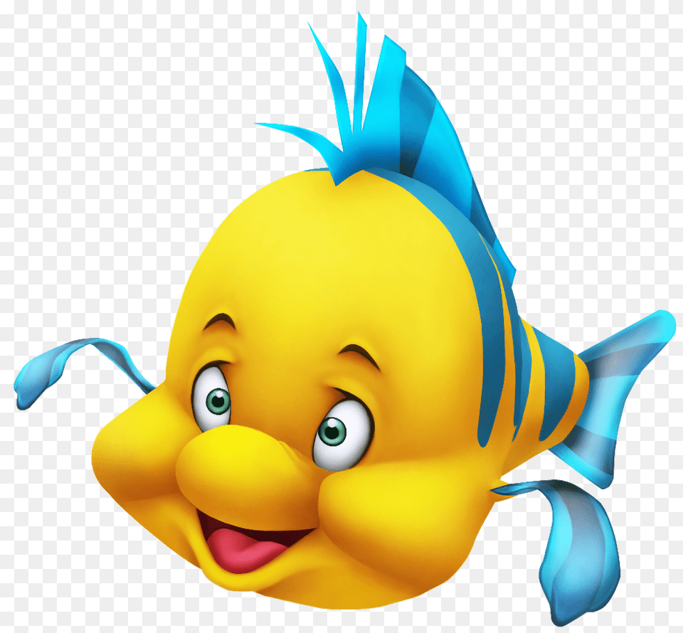 Little Mermaid Flounder Close Up, Toy, Animal, Sea Life, Fish Free Png Download