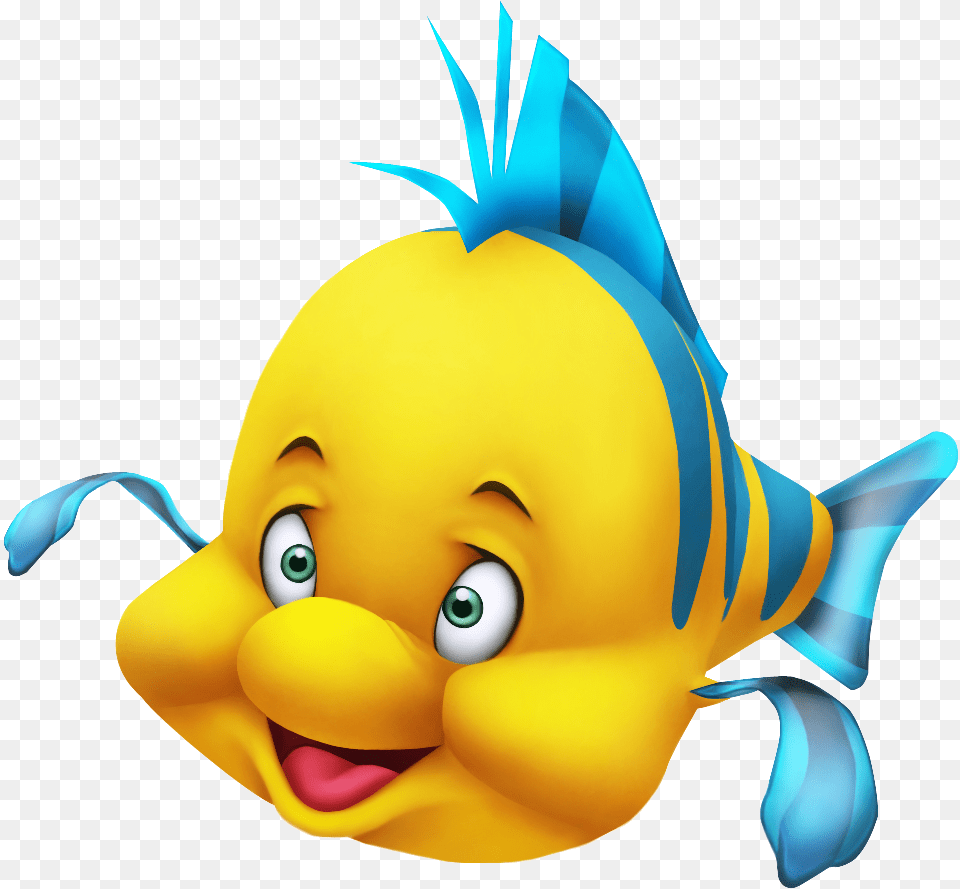 Little Mermaid Flounder Close Up Yellow Fish From Little Mermaid, Toy, Animal, Sea Life Png