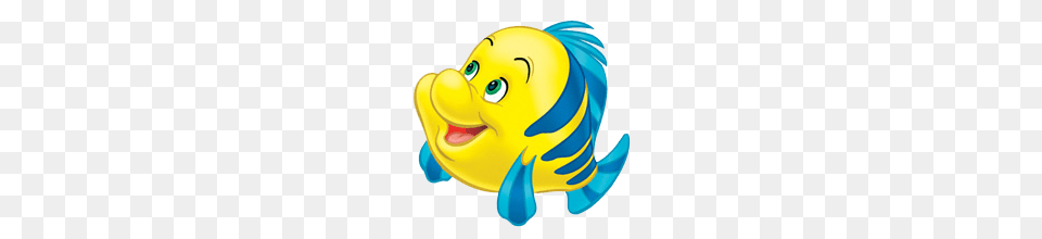 Little Mermaid Flounder Looking Up, Clothing, Hardhat, Helmet, Animal Png Image