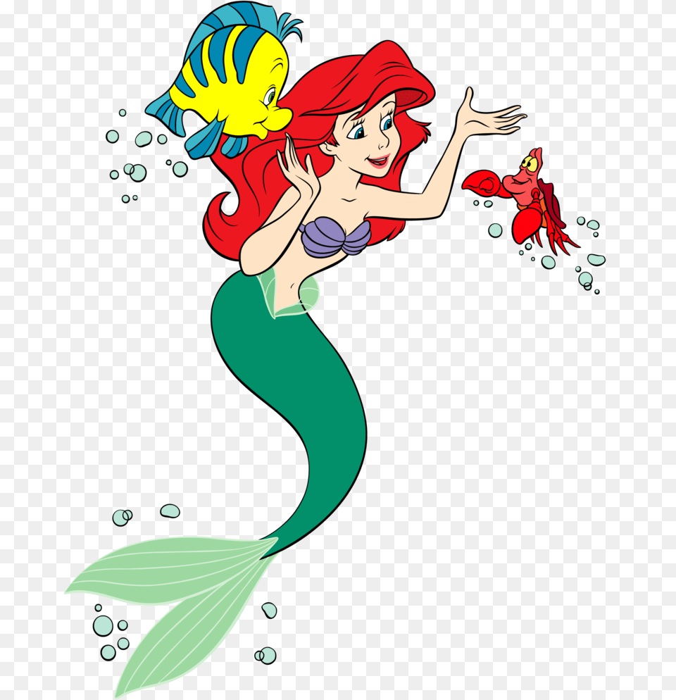 Little Mermaid Group Clipart Princesas The Little, Art, Graphics, Publication, Comics Png Image