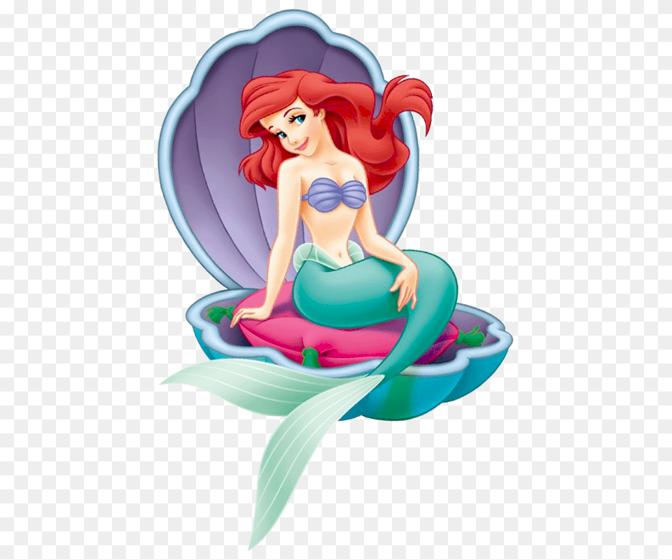 Little Mermaid In Shell, Publication, Book, Comics, Adult Free Transparent Png