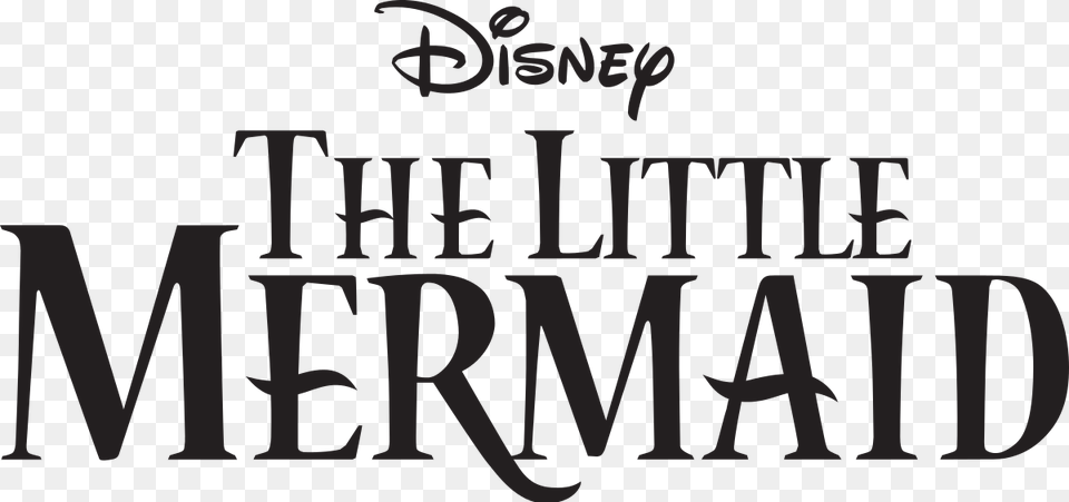 Little Mermaid Title Font, Text Free Png