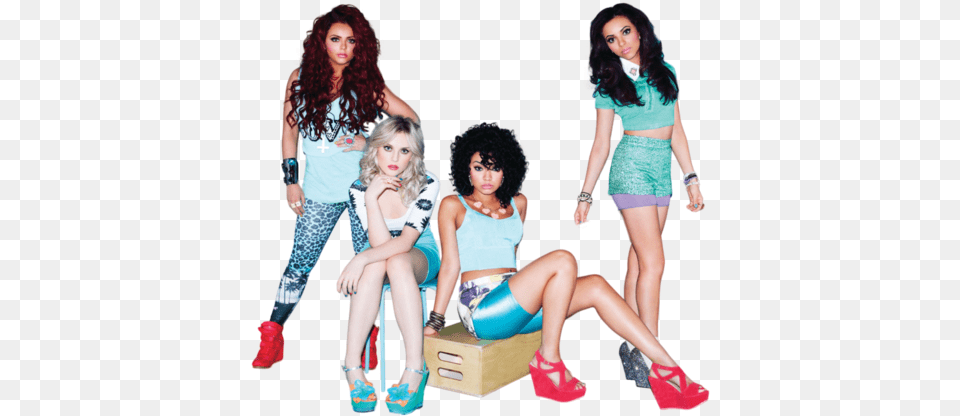 Little Mix Perrie Edwards And Jade Thirlwall Little Mix 2011 Photoshoot, Clothing, Costume, Shoe, Person Png Image