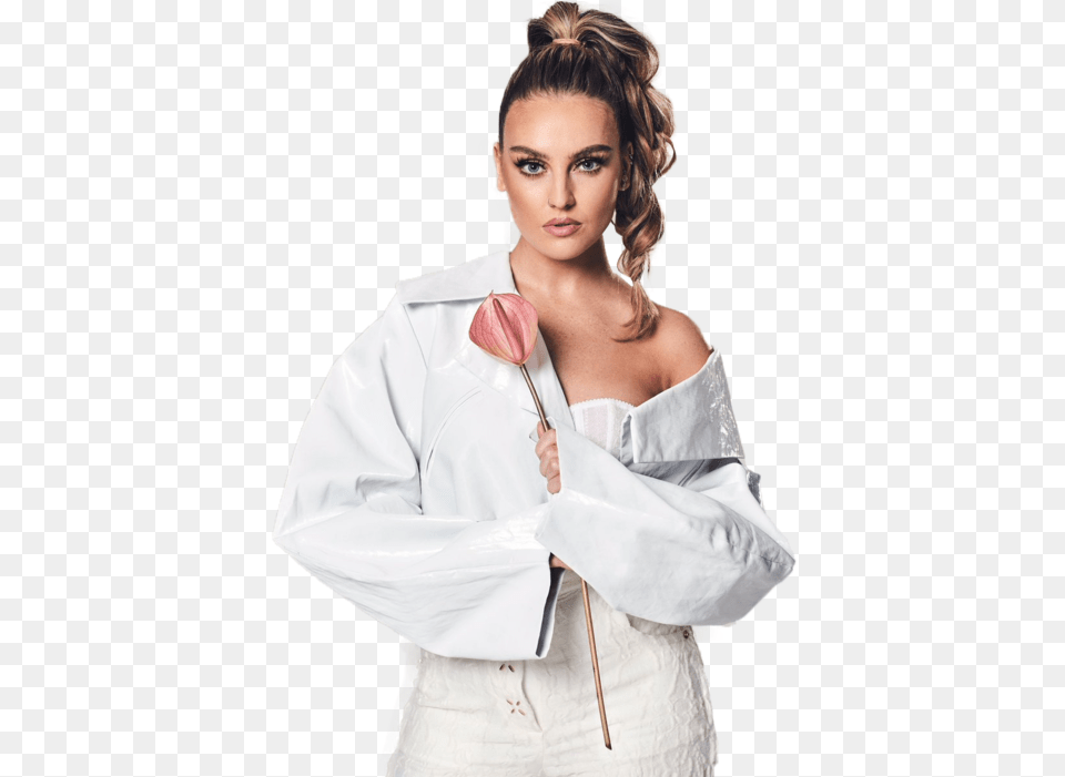 Little Mix Perrie Edwards And Perrie Little Mix Tmrw Photoshoot, Person, Blouse, Clothing, Coat Free Png