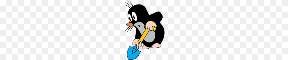 Little Mole Working With Spade, Baby, Person, Device Free Png Download