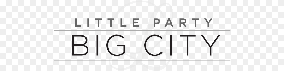 Little Party Big City Calligraphy, Text Free Png