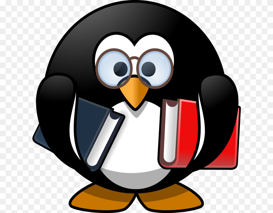 Little Penguin Book Reading, Animal, Bird, Baby, Person Free Png Download