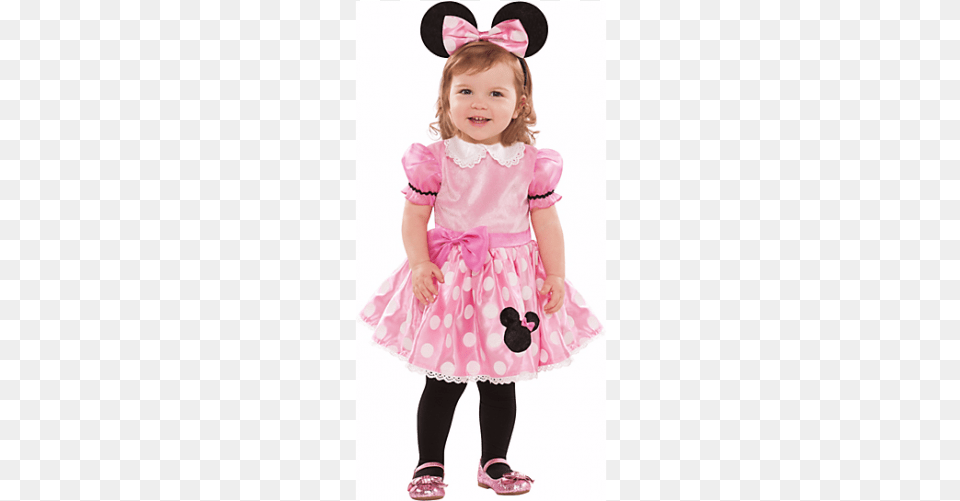 Little Pink Minnie Mouse Costume Pink Minnie Mouse Costume, Clothing, Person, Child, Female Png Image