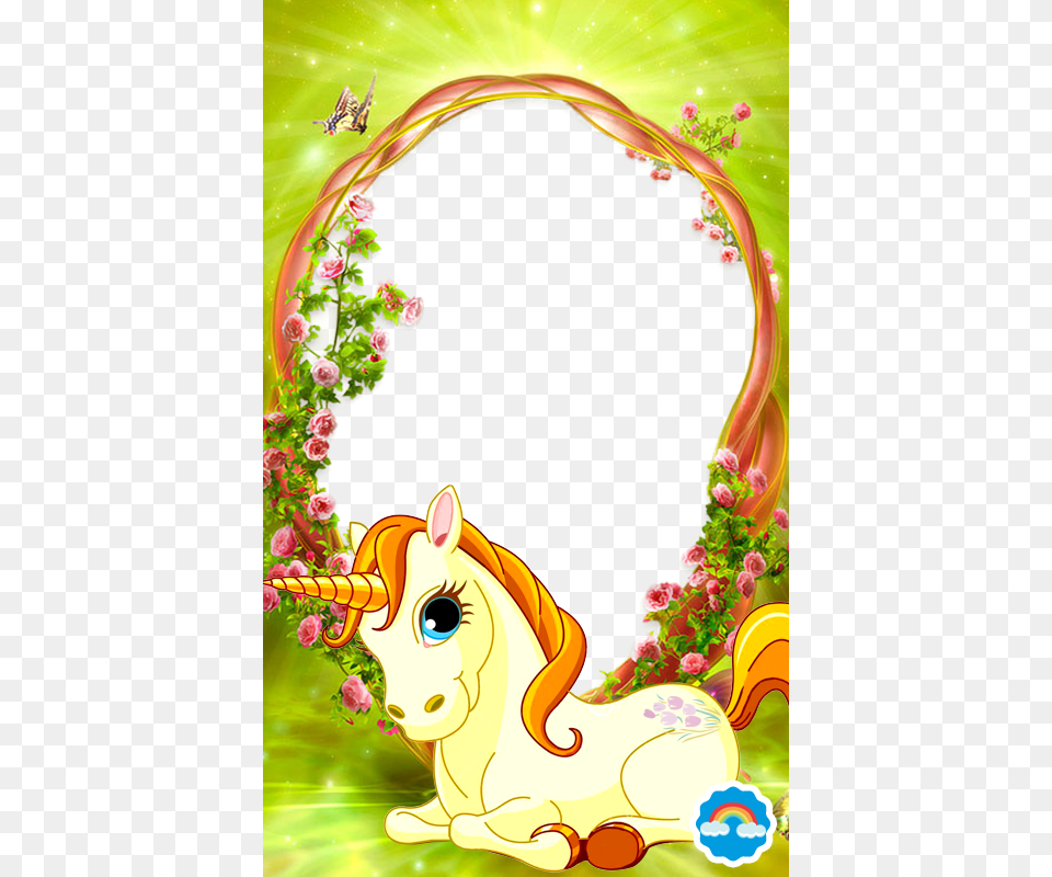 Little Pony Unicorn Frames, Art, Floral Design, Graphics, Pattern Png Image