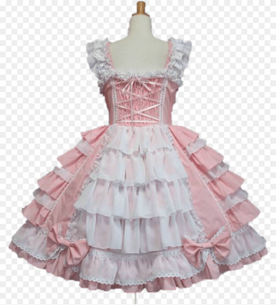 Little Princess Chiffon Lace Lolita Dress Cute Anime Princess Dress, Clothing, Formal Wear, Costume, Person Free Png Download