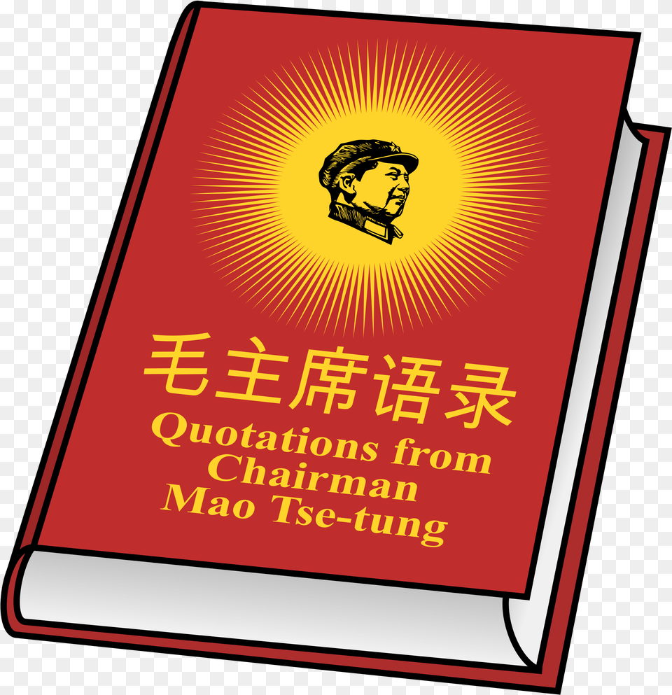 Little Red Book Big Quotations From Chairman Mao Tse Tung, Publication, Adult, Person, Man Png Image