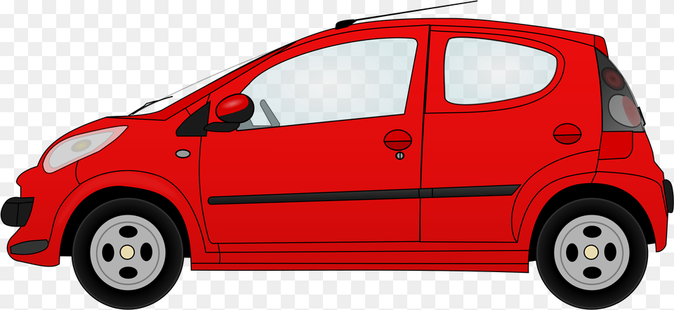Little Red Car Freeuse Car Cartoon Transparent Background, Alloy Wheel, Car Wheel, Machine, Spoke Png Image