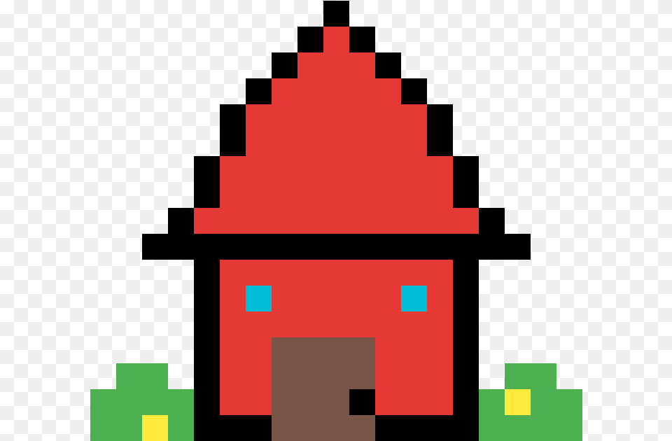 Little Red House Pixel Art Pokmon Ball, First Aid Free Png